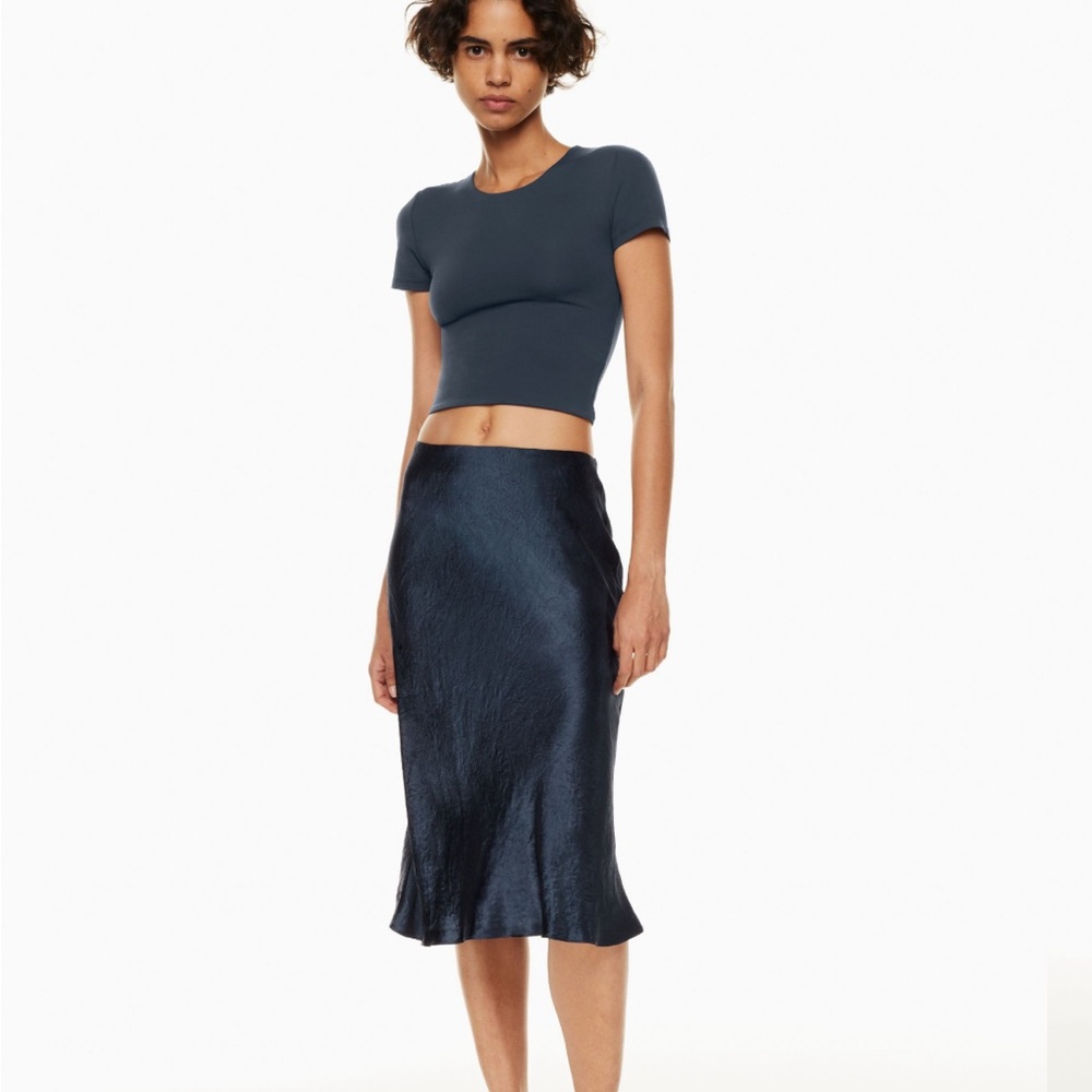 Slip Satin Midi Skirt
